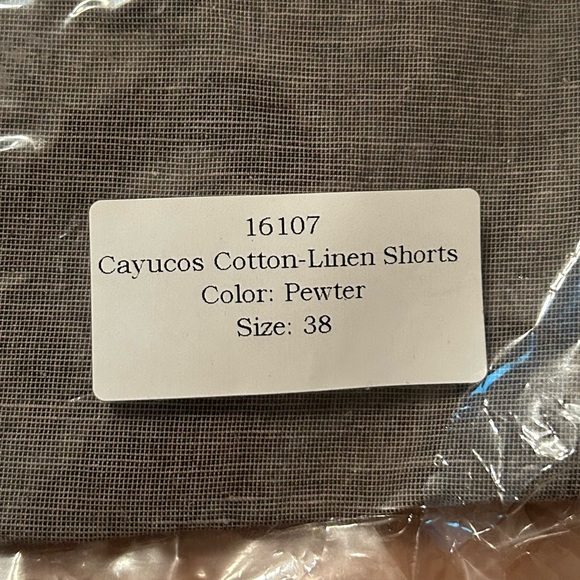 Men’s True Measure Linen Shorts Size 38 - Picture 2 of 6